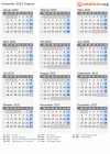 Kalender 2032 mit Ferien und Feiertagen Angola
