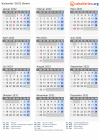 Kalender 2032 mit Ferien und Feiertagen Benin