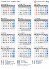 Kalender 2032 mit Ferien und Feiertagen Burkina Faso