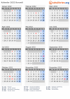 Kalender 2032 mit Ferien und Feiertagen Burundi