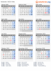 Kalender 2032 mit Ferien und Feiertagen Chile