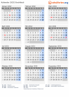 Kalender 2032 mit Ferien und Feiertagen Dschibuti