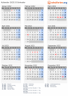 Kalender 2032 mit Ferien und Feiertagen El Salvador