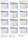 Kalender 2032 mit Ferien und Feiertagen Japan