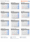 Kalender 2032 mit Ferien und Feiertagen Jemen