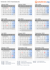 Kalender 2032 mit Ferien und Feiertagen Kambodscha