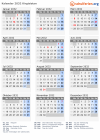 Kalender 2032 mit Ferien und Feiertagen Kirgisistan
