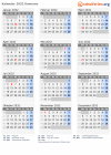 Kalender 2032 mit Ferien und Feiertagen Komoren