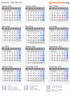 Kalender 2032 mit Ferien und Feiertagen Mexiko