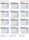 Kalender 2032 mit Ferien und Feiertagen Monaco