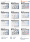 Kalender 2032 mit Ferien und Feiertagen Namibia