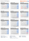 Kalender 2032 mit Ferien und Feiertagen Nigeria