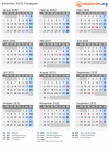 Kalender 2032 mit Ferien und Feiertagen Paraguay