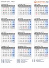 Kalender 2032 mit Ferien und Feiertagen Polen
