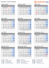 Kalender 2032 mit Ferien und Feiertagen Ruanda
