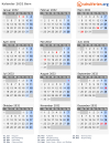 Kalender 2032 mit Ferien und Feiertagen Bern