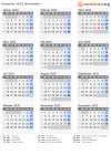 Kalender 2032 mit Ferien und Feiertagen Nidwalden