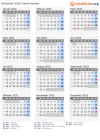 Kalender 2032 mit Ferien und Feiertagen Sankt Gallen