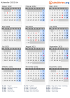 Kalender 2032 mit Ferien und Feiertagen Uri