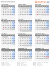 Kalender 2032 mit Ferien und Feiertagen Zürich