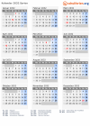 Kalender 2032 mit Ferien und Feiertagen Syrien