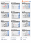 Kalender 2032 mit Ferien und Feiertagen Tschad