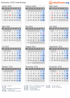 Kalender 2032 mit Ferien und Feiertagen Usbekistan