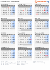 Kalender 2032 mit Ferien und Feiertagen Vatikanstadt