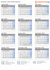 Kalender 2032 mit Ferien und Feiertagen Weißrussland