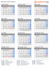 Kalender 2032 mit Ferien und Feiertagen Zypern