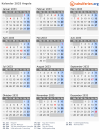 Kalender 2033 mit Ferien und Feiertagen Angola