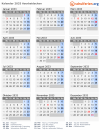 Kalender 2033 mit Ferien und Feiertagen Aserbaidschan
