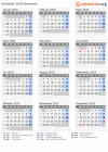 Kalender 2033 mit Ferien und Feiertagen Bahamas