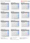 Kalender 2033 mit Ferien und Feiertagen Dschibuti