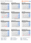 Kalender 2033 mit Ferien und Feiertagen Färöer Inseln