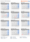 Kalender 2033 mit Ferien und Feiertagen Grönland