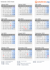 Kalender 2033 mit Ferien und Feiertagen Haiti