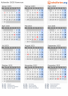 Kalender 2033 mit Ferien und Feiertagen Kamerun