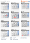 Kalender 2033 mit Ferien und Feiertagen Lesotho