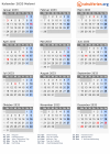 Kalender 2033 mit Ferien und Feiertagen Malawi