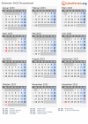 Kalender 2033 mit Ferien und Feiertagen Neuseeland
