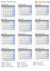 Kalender 2033 mit Ferien und Feiertagen Ruanda
