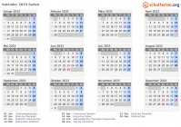 Kalender 2033 mit Ferien und Feiertagen Sudan