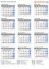 Kalender 2033 mit Ferien und Feiertagen Uganda