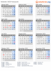 Kalender 2033 mit Ferien und Feiertagen Venezuela