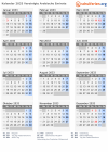 Kalender 2033 mit Ferien und Feiertagen Vereinigte Arabische Emirate