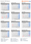 Kalender 2033 mit Ferien und Feiertagen Zypern