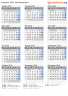 Kalender 2034 mit Ferien und Feiertagen Aserbaidschan