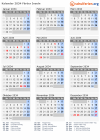 Kalender 2034 mit Ferien und Feiertagen Färöer Inseln