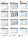 Kalender 2034 mit Ferien und Feiertagen Senegal